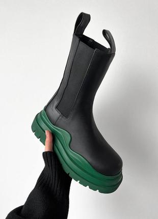 Чоботи в стилі bottega veneta