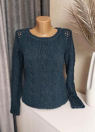 Свитер джемпер с оригинальной спинкой