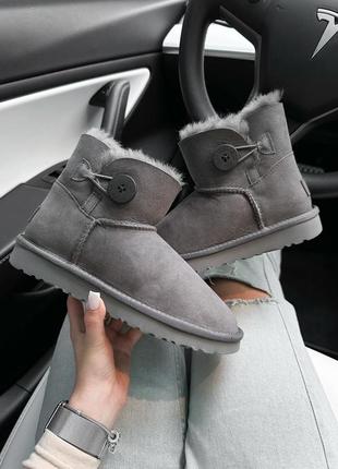 Замшеві сірі уггі угги