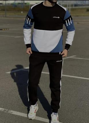 Зимний спортивный костюм adidas на флисе