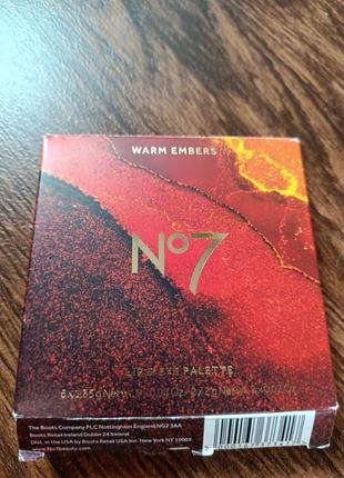 Бренд номер 7 warm embers косметический набор палетка для губ и тени оригинал