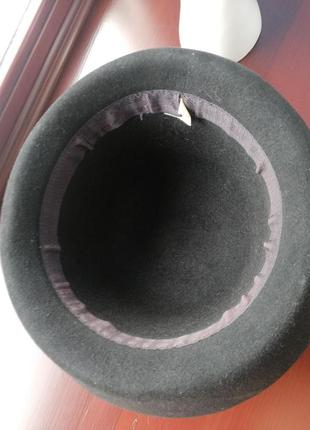 Елегантний капелюх р.58-60 см фетр з кролячим пухом4 фото