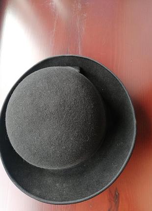 Елегантний капелюх р.58-60 см фетр з кролячим пухом3 фото