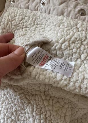 Курточка медведик двусторонняя the white company 2-3 года4 фото