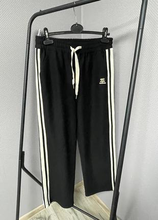 Штани спорт шик  black cotton стрейч