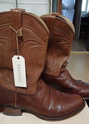 Сапоги ковбойские ящерица tecovas