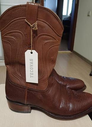 Сапоги ковбойские ящерица tecovas