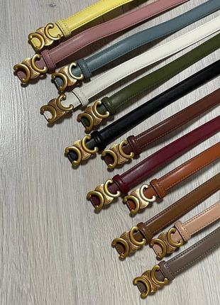 Ремень 2см натуральная кожа + коробка, ремень женский из кожи бордовый медь китайский, кож...