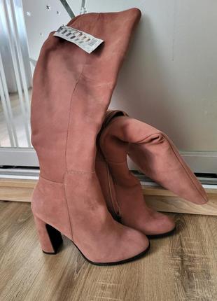 Жіночі чоботи, натуральний нубук,, 40 р.