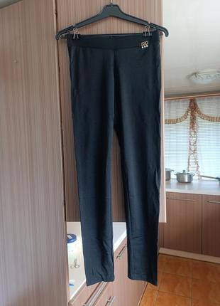 Женские черные леггинсы лосины m-l