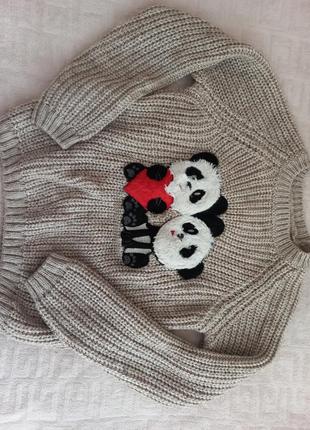 Свитер вязаный детский