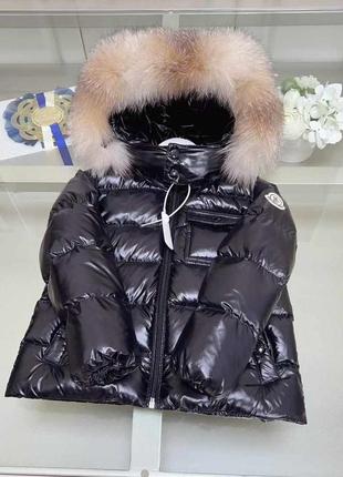 Пуховик куртка детский в стиле moncler на пуху