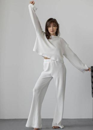 Комплект трійка ( штани, кофта, топ)