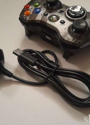 1шт usb зарядний кабель шнур для бездрот джойстика геймпада xbox 360 дріт зарядка