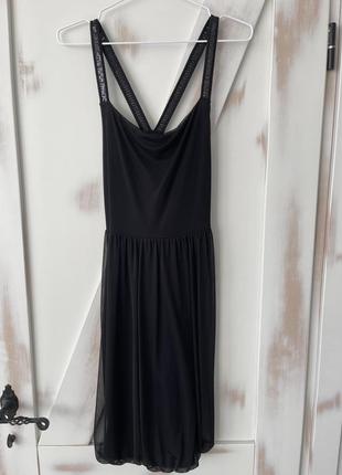 Tom tailor. маленькое черное платье с блестками р м/s