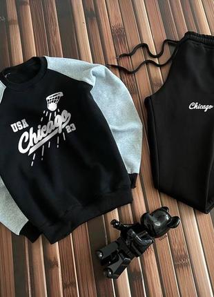 Теплый костюм со свитшотом nba chicago bulls