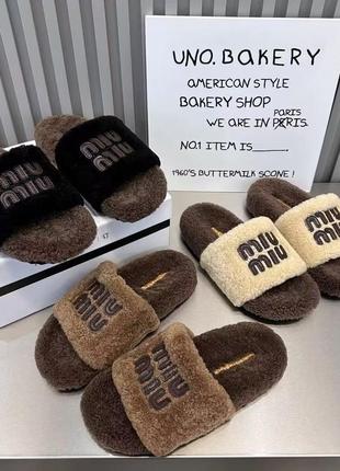 Тапочки miu miu ❗обмежена кількість ❗