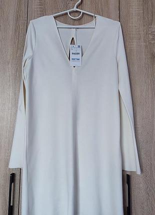 Фирменное стильное белое платье платье 48-50