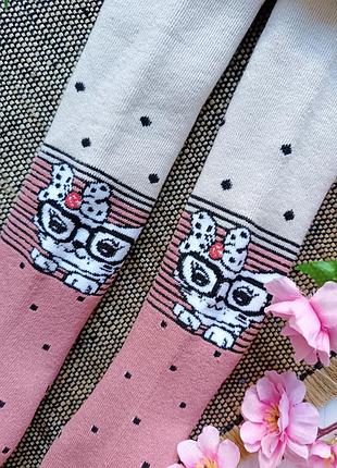 Якісні махрові термо колготки для дівчинки4 фото