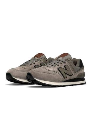🩰женские кроссовки new balance 574 premium chocolate
