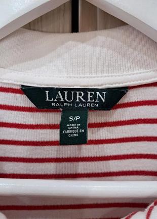 Поло ralph lauren, розмір s, біло-червона смужка6 фото