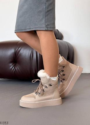 Зимові черевики, черевики шкіряні2 фото