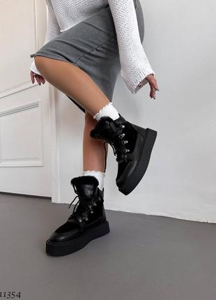 Зимові черевики, черевики шкіряні7 фото