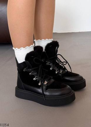 Зимові черевики, черевики шкіряні8 фото