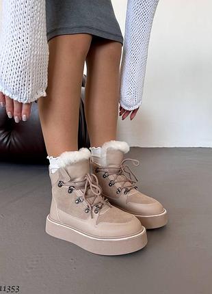 Зимові черевики, черевики шкіряні4 фото