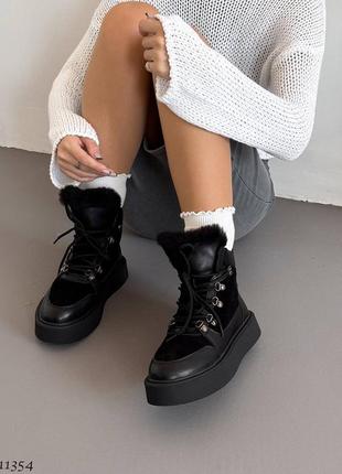 Зимові черевики, черевики шкіряні6 фото