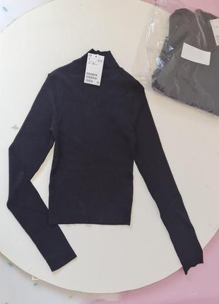 H&m водолазка в рубчик