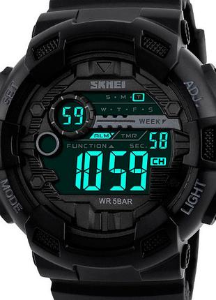 Skmei champion, 1243a original, тактические мужские спортивные часы для военного + гарантия