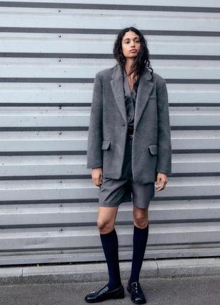 Блейзер сірий zara