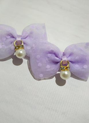 Набор бантиков и цветочков на заколке