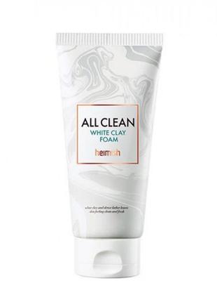 Очищаюча пінка з білою глиною heimish all clean white clay foam 150ml