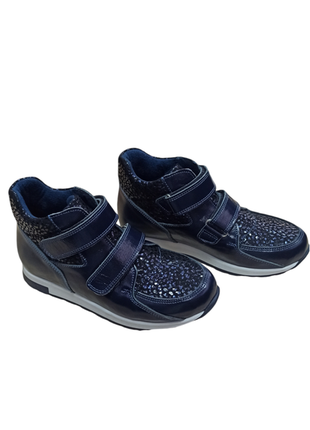 Ботинки демисезонные из натуральной лаковой кожи