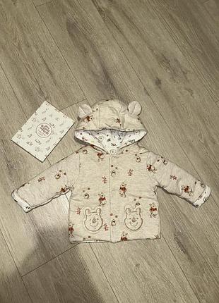 Теплая куртка на 3-6м disney baby из винни