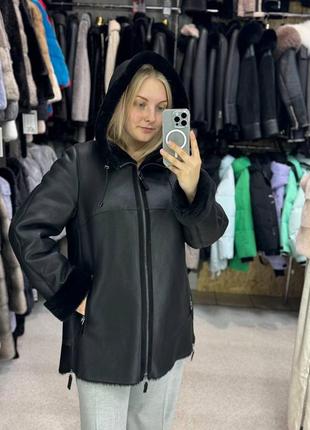 Дубленка женская дубленка натуральная дубленка черная