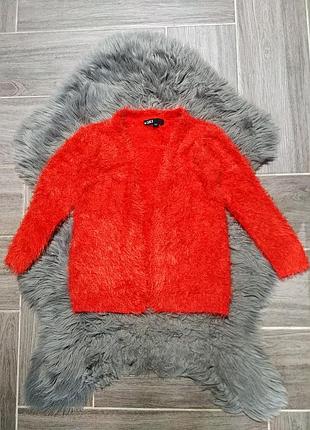 Тепла,мякенька кофта,кардиган,накидка для дівчинки 7-8 р