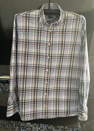 Сорочка в клітинку tommy hilfiger оригінал р. l
