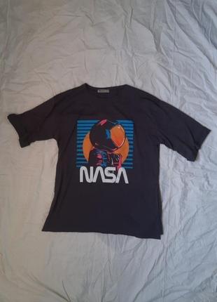 Сіра футболка nasa