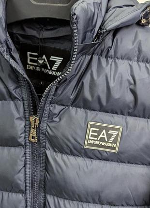 Синя куртка чоловіча в стилі armani