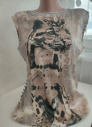 Блуза футболка marc cain шовк+ котон