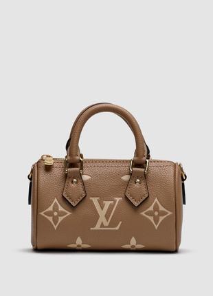 Сумка louis vuitton speedy nano monogram empreinte bicolor