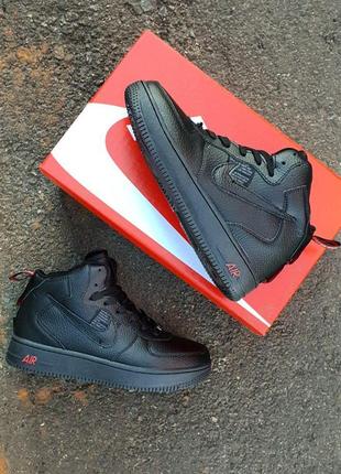 Женские кроссовки nike air force 1 utility black1 фото