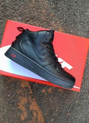 Женские кроссовки nike air force 1 utility black2 фото