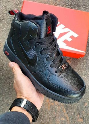 Женские кроссовки nike air force 1 utility black4 фото