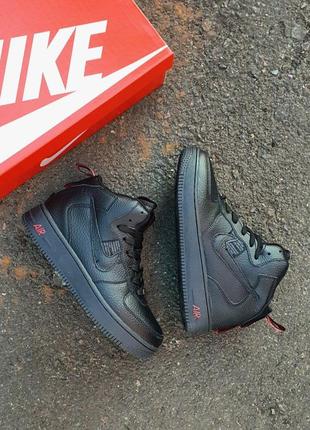 Женские кроссовки nike air force 1 utility black9 фото