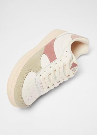 Детские кроссовки zara retro leather sneakers, размер 34