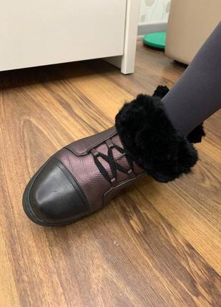 Черевики зимові натуральна шкіра та хутро